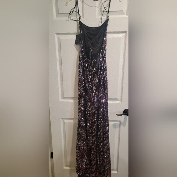 NWT MAC DUGGAL 26444 DRESS NWT IN BLACK ROSE SIZE 0 - Picture 4 of 9